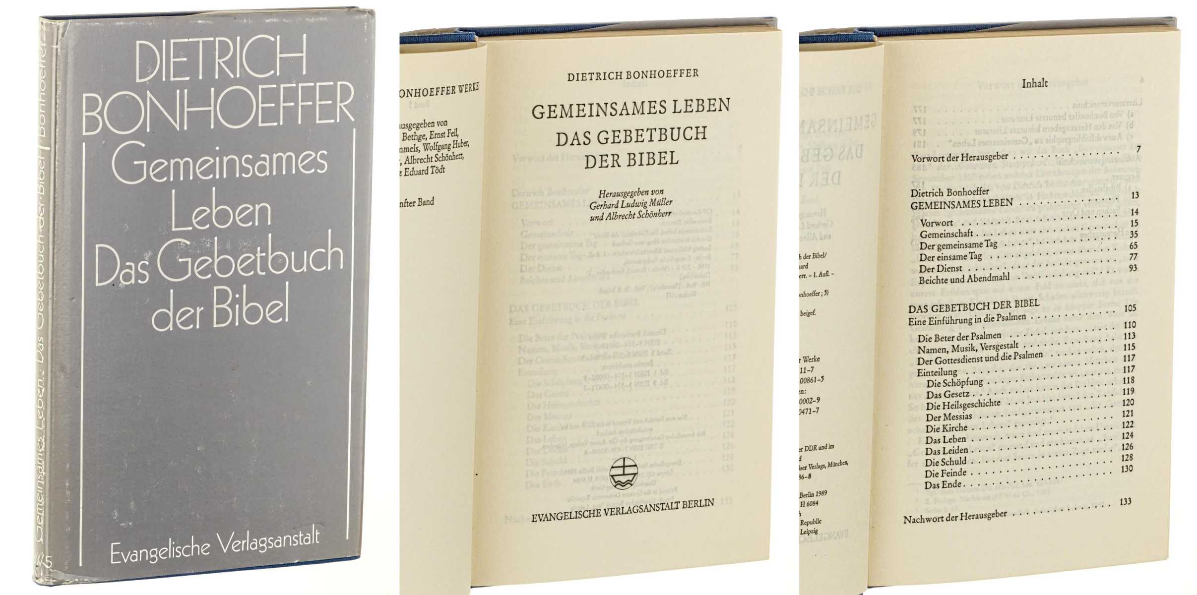 Bonhoeffer, Dietrich:  Werke; Band 5: Gemeinsames Leben. Das Gebetbuch der Bibel. Hrsg. von Gerhard Ludwig Müller und Albrecht Schönherr. 