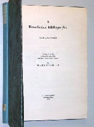 Kapsner, Oliver L(eonard) ed.:  A Benedictine Bibliography. Author Part. 