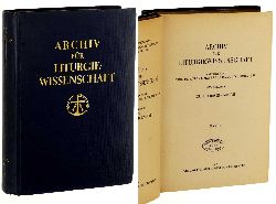   Archiv fr Liturgiewissenschaft. Hrsg. von Hilarius Emonds OSB. 