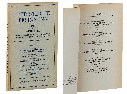 Guardini, Romano/ Kahlefeld, Heinrich / Messerschmid, Felix (Hg.):  Christliche Besinnung. Schriftenreihe. Band 3 (von 8 Bdn.). 