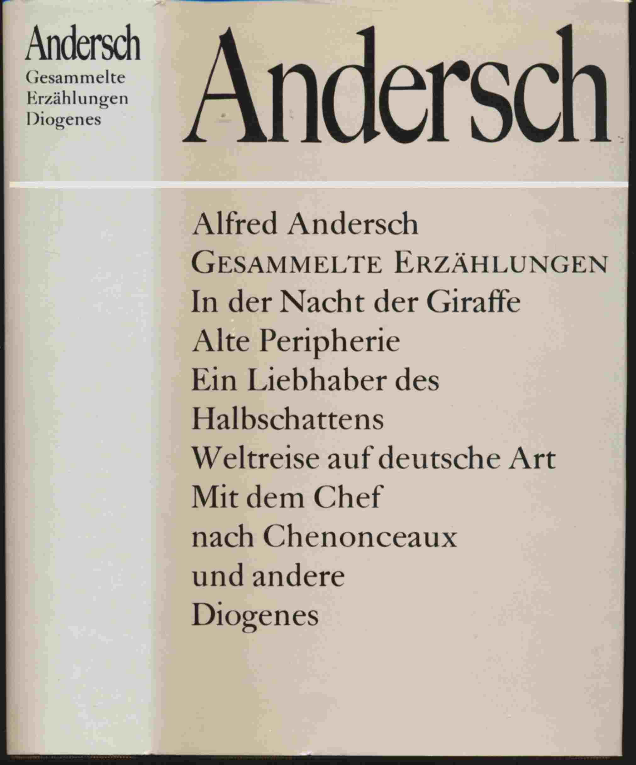 ANDERSCH, Alfred  Gesammelte Erzählungen. 