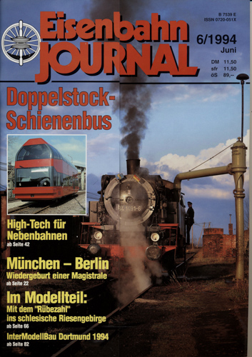  Eisenbahn Journal Heft 6/1994 (Juni 1994): Doppelstock-Schienenbus. 