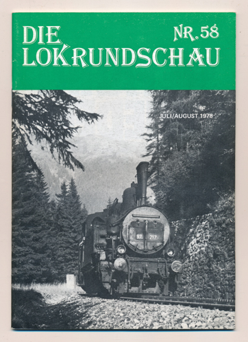   Lok Rundschau. Magazin für Eisenbahnfreunde Heft Nr. 58: April 1978. 
