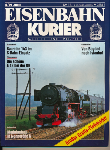 Div.  Eisenbahn-Kurier. Modell und Vorbild. hier: Heft 6/91 (Juni 1991). 