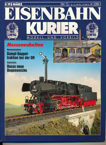 Div.  Eisenbahn-Kurier. Modell und Vorbild. hier: Heft 3/92 (März 1992). 