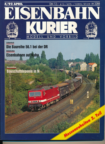 Div.  Eisenbahn-Kurier. Modell und Vorbild. hier: Heft 4/92 (April 1992). 