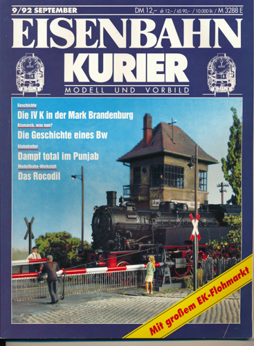 Div.  Eisenbahn-Kurier. Modell und Vorbild. hier: Heft 9/92 (September 1992). 