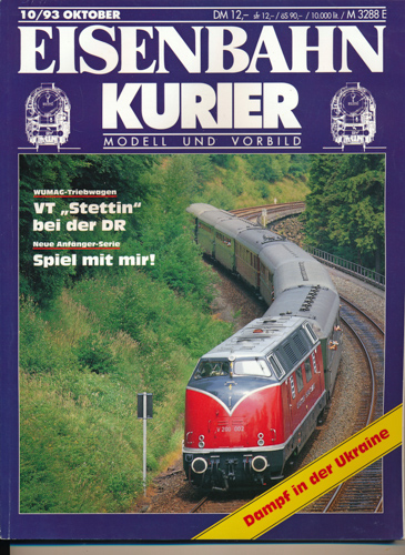 Div.  Eisenbahn-Kurier. Modell und Vorbild. hier: Heft 10/93 (Oktober 1993). 