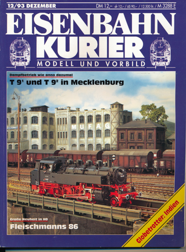 Div.  Eisenbahn-Kurier. Modell und Vorbild. hier: Heft 12/93 (Dezember 1993). 