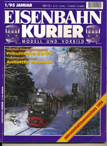 Div.  Eisenbahn-Kurier. Modell und Vorbild. hier: Heft 1/95 (Januar 1995). 