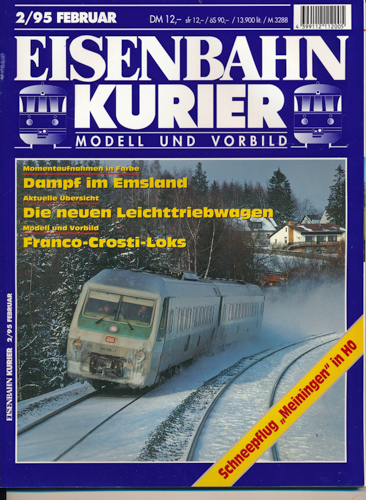 Div.  Eisenbahn-Kurier. Modell und Vorbild. hier: Heft 2/95 (Februar 1995). 