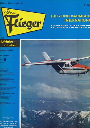 ZUERL, Walter (Hrg.)  Der Flieger. Luft- und Raumfahrt International. hier: Heft 5/1979 (59. Jahrgang). 