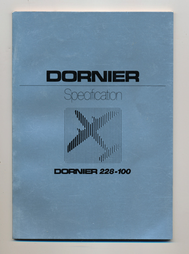 (DORNIER)  Dornier 228--100. Specification. 