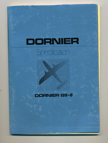 (DORNIER)  Dornier 128--6. Specification. 