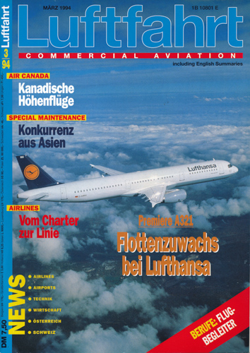   Luftfahrt Commercial Aviation. hier: Heft 3/1994. 