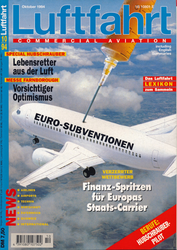   Luftfahrt Commercial Aviation. hier: Heft 10/1994. 
