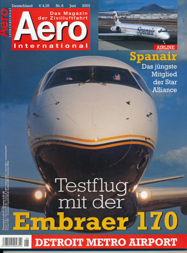   AERO International. Das Magazin der Zivilluftfahrt. hier: Heft 6 (Juni 2003). 