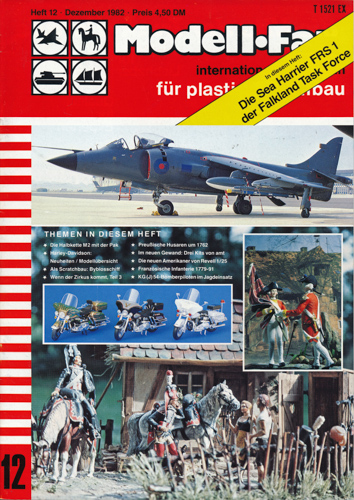   Modell-Fan. internationales magazin für plastic-modellbau. hier: Heft 12/1982. 