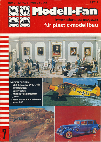   Modell-Fan. internationales magazin für plastic-modellbau. hier: Heft 7/1976. 
