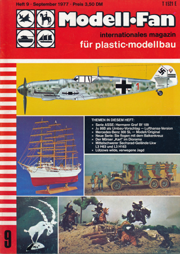   Modell-Fan. internationales magazin für plastic-modellbau. hier: Heft 9/1977. 