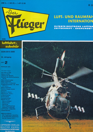 ZUERL, Walter (Hrg.)  Der Flieger. Luft- und Raumfahrt International. hier: Heft 2/1979 (59. Jahrgang). 