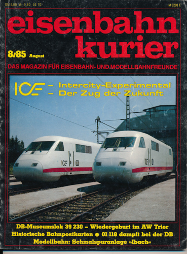 Div.  Eisenbahn-Kurier Heft 8/1985 (August 1985). 