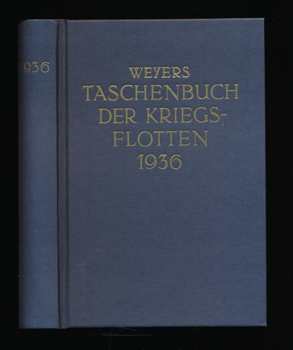 BREDT, Alexander (Hrg.)  Weyers Taschenbuch der Kriegsflotten 1936. 30. Jahrgang (Reprint). 