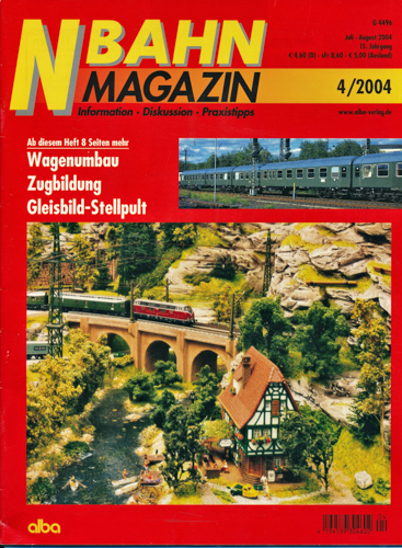   NBahn Magazin Heft 4/2004: Wagenumbau, Zugbildung, Gleisbild-Stellpult u.a.. 