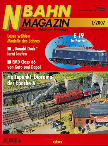   NBahn Magazin Heft 1/2007: Leser wählen Modelle des Jahres u.a.. 