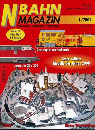   NBahn Magazin Heft 1/2009: Gleisstopfer von Hobbytrain u.a.. 