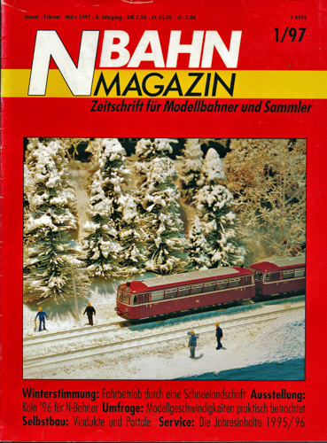   NBahn Magazin Heft 1/97: Winterstimmung: Fahrbetrieb durch eine Schneelandschaft u.a.. 