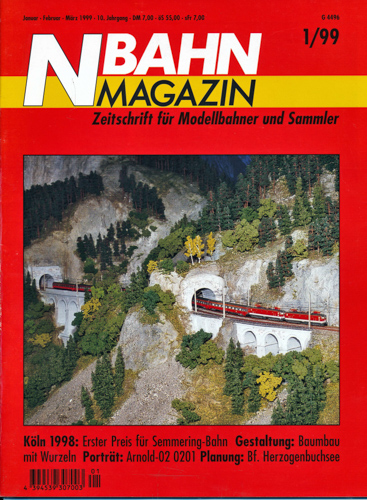   NBahn Magazin Heft 1/99: Köln 1998: Erster Preis für Semmering-Bahn u.a.. 