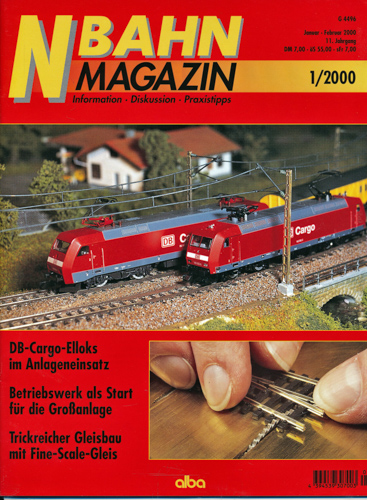   NBahn Magazin Heft 1/2000: DB-Cargo-Elloks im Anlageneinsatz u.a.. 