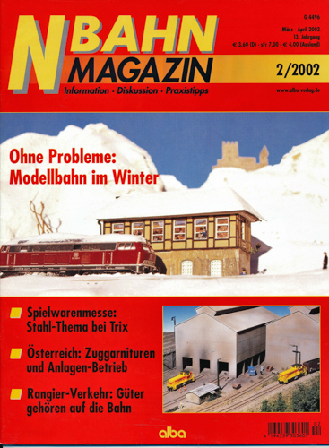   NBahn Magazin Heft 2/2002: Ohne Probleme: Modellbahn im Winter u.a.. 