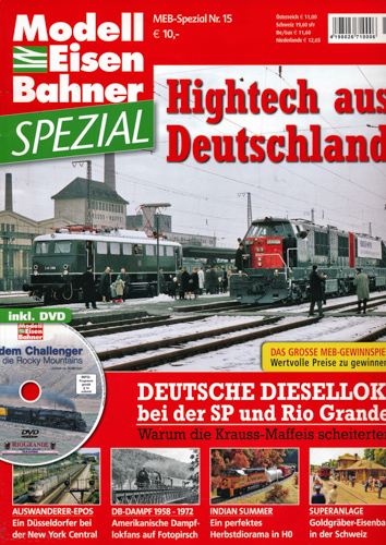   Modelleisenbahner Spezial Heft 14: Hightech aus der SP und Rio Grande (mit DVD!). 