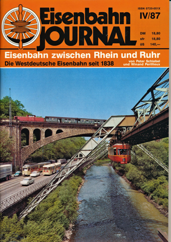 Schiebel, Peter / Perillieux, Winand  Eisenbahn Journal Heft IV/87: Eisenbahn zwischen Rhein und Ruhr. Die Westdeutschen Eisenbahnen seit 1838. 