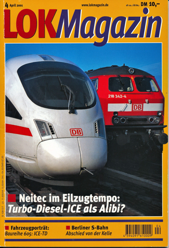   Lok Magazin Heft 4/2001: Neitec im Eilzugstempo: Turbo-Diesel-ICE als Alibi?. 