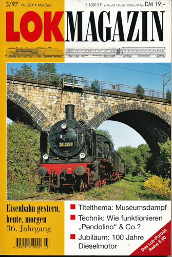   Lok Magazin Heft 3/97 (Nr. 204): Titelthema: Museumsdampf u.a.. 