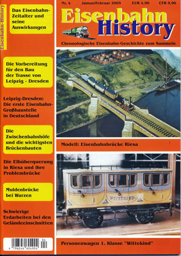   Eisenbahn History. Chronologische Eisenbahn-Geschichte zum Sammeln Heft 4 (Januar/Februar 2005). 