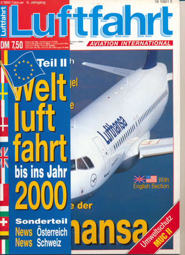   Luftfahrt. Aviation International. hier: Heft 2/1993: Die Geschichte der Lufthansa Teil 2. 