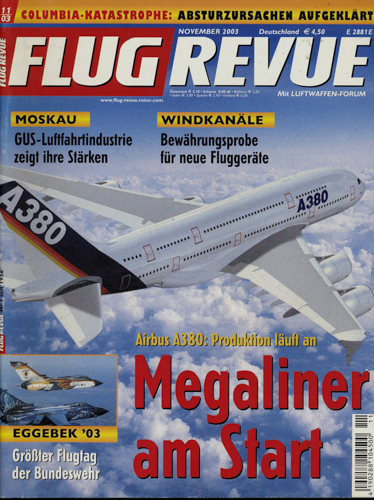   Flug Revue. Flugwelt International. hier: Heft 11/03. 