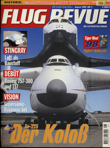  Flug Revue. Flugwelt International. hier: Heft 8/98. 