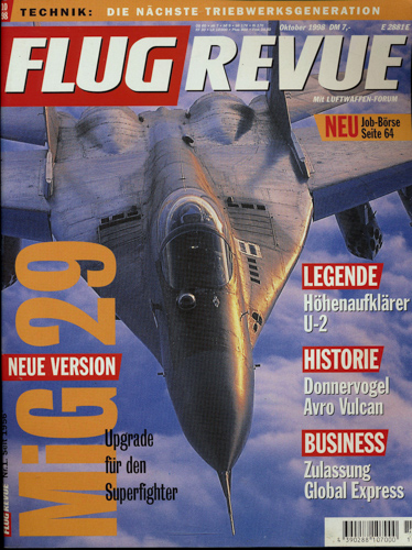   Flug Revue. Flugwelt International. hier: Heft 10/98. 