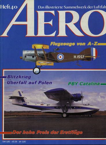   AERO. Das illustrierte Sammelwerk der Luftfahrt. hier: Heft 40. 