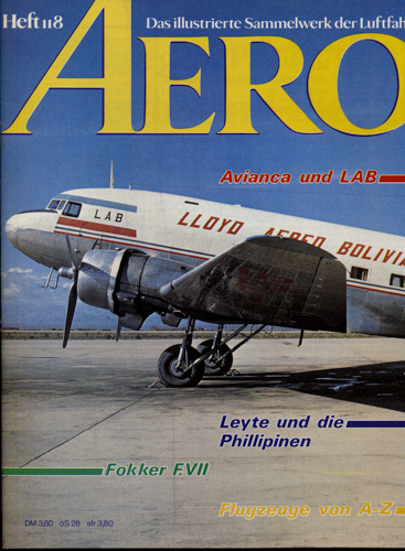  AERO. Das illustrierte Sammelwerk der Luftfahrt. hier: Heft 118. 