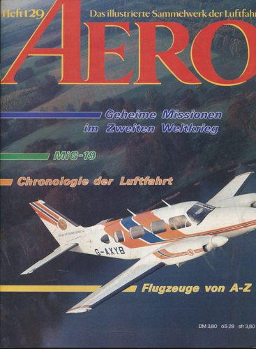   AERO. Das illustrierte Sammelwerk der Luftfahrt. hier: Heft 129. 