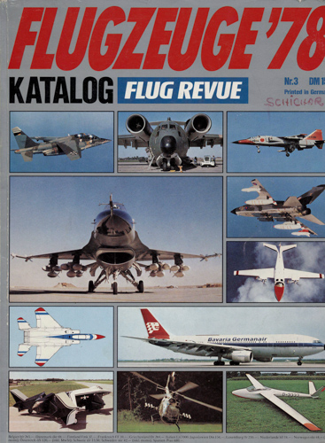   Flug Revue. hier: Flugzeug Katalog '78. Nr. 3. 