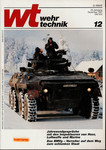   wt Wehrtechnik. hier: Heft Nr. 12/1997 (29. Jahrgang). 
