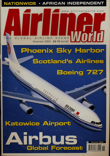   Airliner World The Global Airline Scene. here: Magazine November 2000. 
