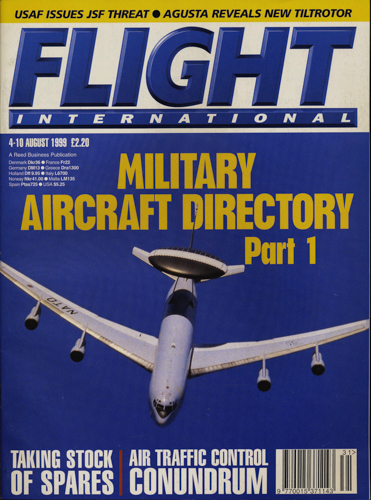   Flight International. A Reed Business Publication. here: 4. - 10. August 1999. 